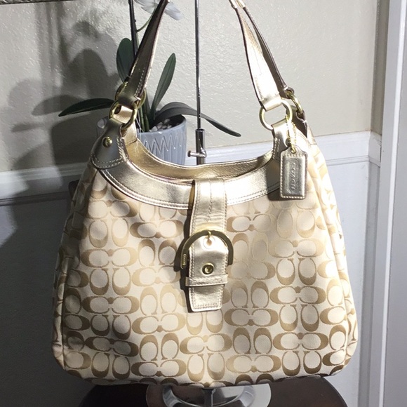 NWOT COACH soho LYNNE vintage signature Soho Hobo F 17403 - Picture 1 of 12
